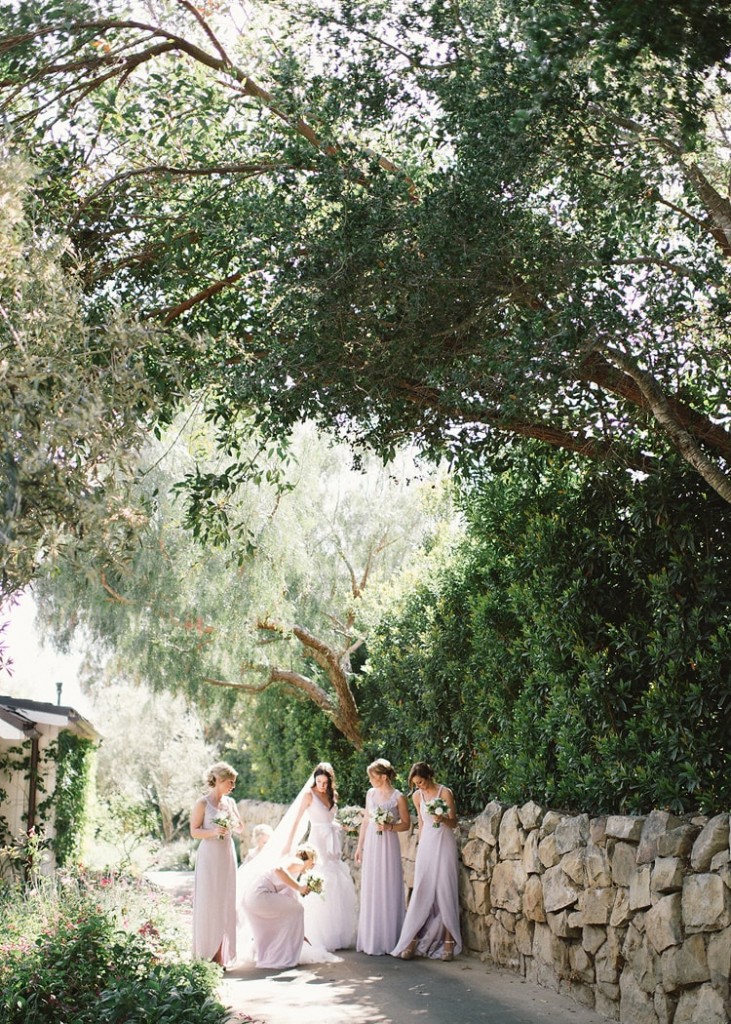 lavender and lilac california wedding via once wed